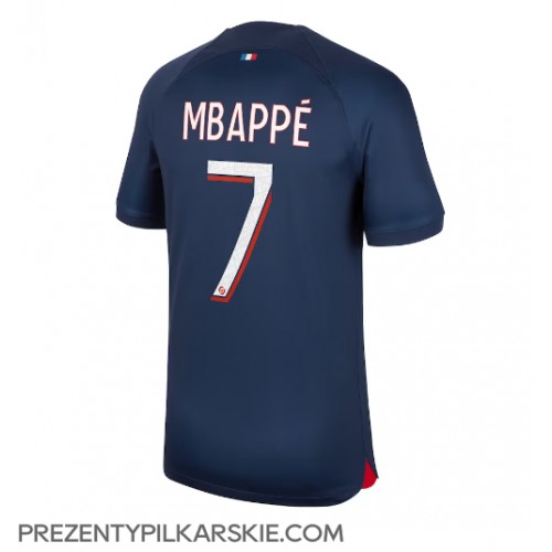 Stroje piłkarskie Paris Saint-Germain Kylian Mbappe #7 Koszulka Podstawowej 2023-24 Krótki Rękaw